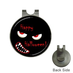 Happy Halloween - Red Eyes Monster Hat Clips With Golf Markers by Valentinaart