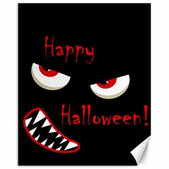 Happy Halloween - Red Eyes Monster Canvas 16  X 20   by Valentinaart