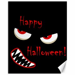 Happy Halloween - Red Eyes Monster Canvas 11  X 14   by Valentinaart