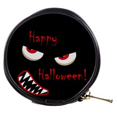 Happy Halloween - Red Eyes Monster Mini Makeup Bags by Valentinaart