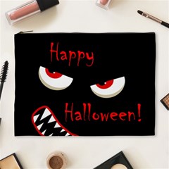 Happy Halloween - Red Eyes Monster Cosmetic Bag (xl) by Valentinaart