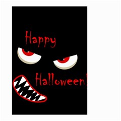 Happy Halloween - Red Eyes Monster Small Garden Flag (two Sides) by Valentinaart