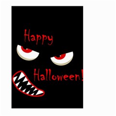 Happy Halloween - Red Eyes Monster Large Garden Flag (two Sides) by Valentinaart