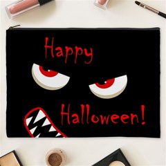 Happy Halloween - Red Eyes Monster Cosmetic Bag (xxxl)  by Valentinaart