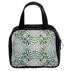 Green Reptile Scales Classic Handbags (2 Sides) by RespawnLARPer