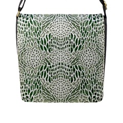 Green Reptile Scales Flap Messenger Bag (l)  by RespawnLARPer