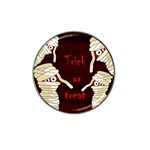 Halloween mummy Hat Clip Ball Marker (4 pack) Front