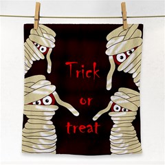 Halloween Mummy Face Towel by Valentinaart