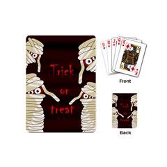 Halloween Mummy Playing Cards (mini)  by Valentinaart