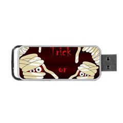 Halloween Mummy Portable Usb Flash (one Side) by Valentinaart