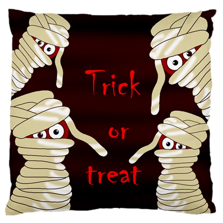 Halloween mummy Large Flano Cushion Case (Two Sides)