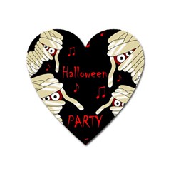 Halloween Mummy Party Heart Magnet by Valentinaart