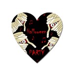 Halloween mummy party Heart Magnet Front