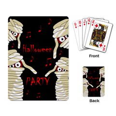 Halloween Mummy Party Playing Card by Valentinaart