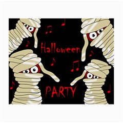 Halloween Mummy Party Small Glasses Cloth (2-side) by Valentinaart