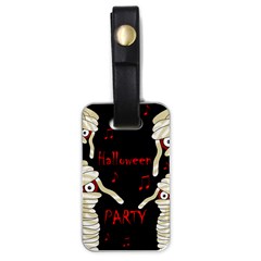 Halloween Mummy Party Luggage Tags (one Side)  by Valentinaart