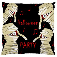 Halloween Mummy Party Large Flano Cushion Case (two Sides) by Valentinaart