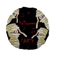 Halloween Mummy Party Standard 15  Premium Flano Round Cushions by Valentinaart