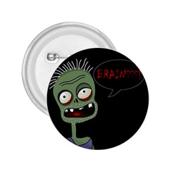 Halloween Zombie 2 25  Buttons by Valentinaart