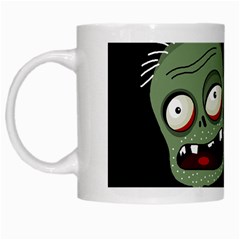 Halloween Zombie White Mugs by Valentinaart