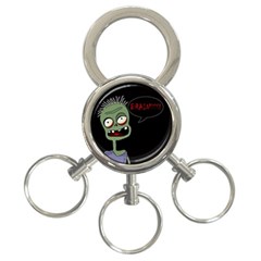 Halloween Zombie 3-ring Key Chains by Valentinaart