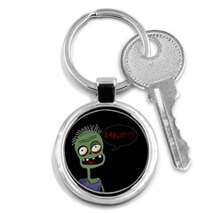 Halloween Zombie Key Chains (round)  by Valentinaart