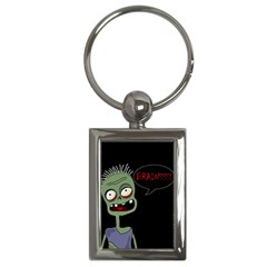 Halloween Zombie Key Chains (rectangle)  by Valentinaart