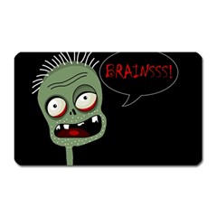 Halloween Zombie Magnet (rectangular) by Valentinaart