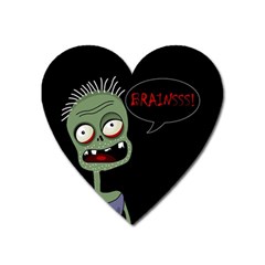 Halloween Zombie Heart Magnet by Valentinaart