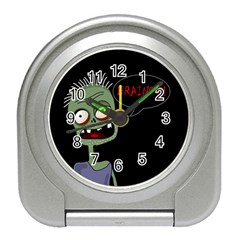 Halloween Zombie Travel Alarm Clocks by Valentinaart