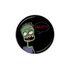 Halloween Zombie Hat Clip Ball Marker by Valentinaart