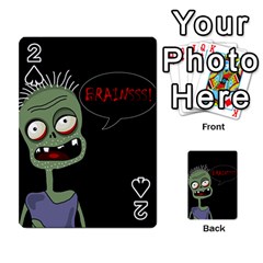 Halloween Zombie Playing Cards 54 Designs  by Valentinaart