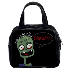 Halloween Zombie Classic Handbags (2 Sides) by Valentinaart