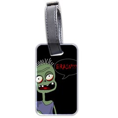 Halloween Zombie Luggage Tags (two Sides) by Valentinaart