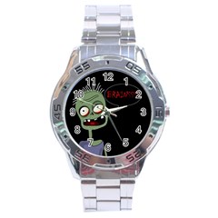 Halloween Zombie Stainless Steel Analogue Watch by Valentinaart