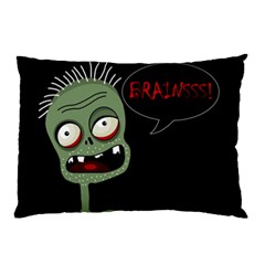 Halloween Zombie Pillow Case (two Sides) by Valentinaart