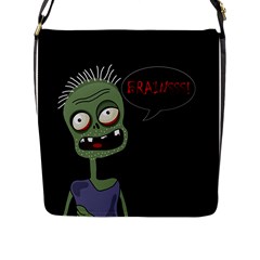 Halloween Zombie Flap Messenger Bag (l)  by Valentinaart