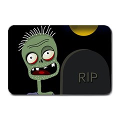 Halloween Zombie On The Cemetery Plate Mats by Valentinaart