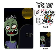 Halloween Zombie On The Cemetery Multi-purpose Cards (rectangle)  by Valentinaart