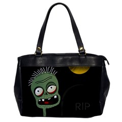 Halloween Zombie On The Cemetery Office Handbags by Valentinaart