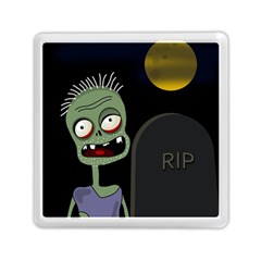 Halloween Zombie On The Cemetery Memory Card Reader (square)  by Valentinaart