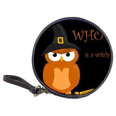 Halloween Witch - Orange Owl Classic 20-cd Wallets by Valentinaart