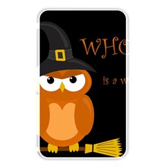 Halloween Witch - Orange Owl Memory Card Reader by Valentinaart