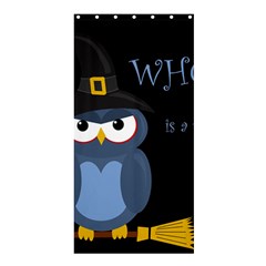 Halloween Witch - Blue Owl Shower Curtain 36  X 72  (stall)  by Valentinaart