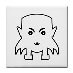 Petit Vampire Cartoon Illustration Tile Coasters by dflcprints