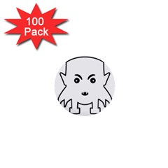 Petit Vampire Cartoon Illustration 1  Mini Buttons (100 Pack)  by dflcprints