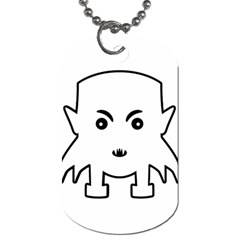 Petit Vampire Cartoon Illustration Dog Tag (one Side) by dflcprints