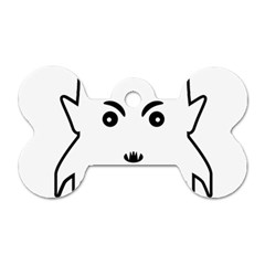 Petit Vampire Cartoon Illustration Dog Tag Bone (one Side) by dflcprints