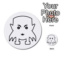 Petit Vampire Cartoon Illustration Multi-purpose Cards (round)  by dflcprints