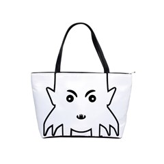 Petit Vampire Cartoon Illustration Shoulder Handbags by dflcprints